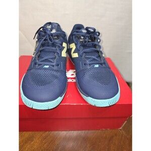 New Balance Coco Delray Tennis Shoes Mens 9.5 Blue Beige Hard Court MCHCODI2 Box